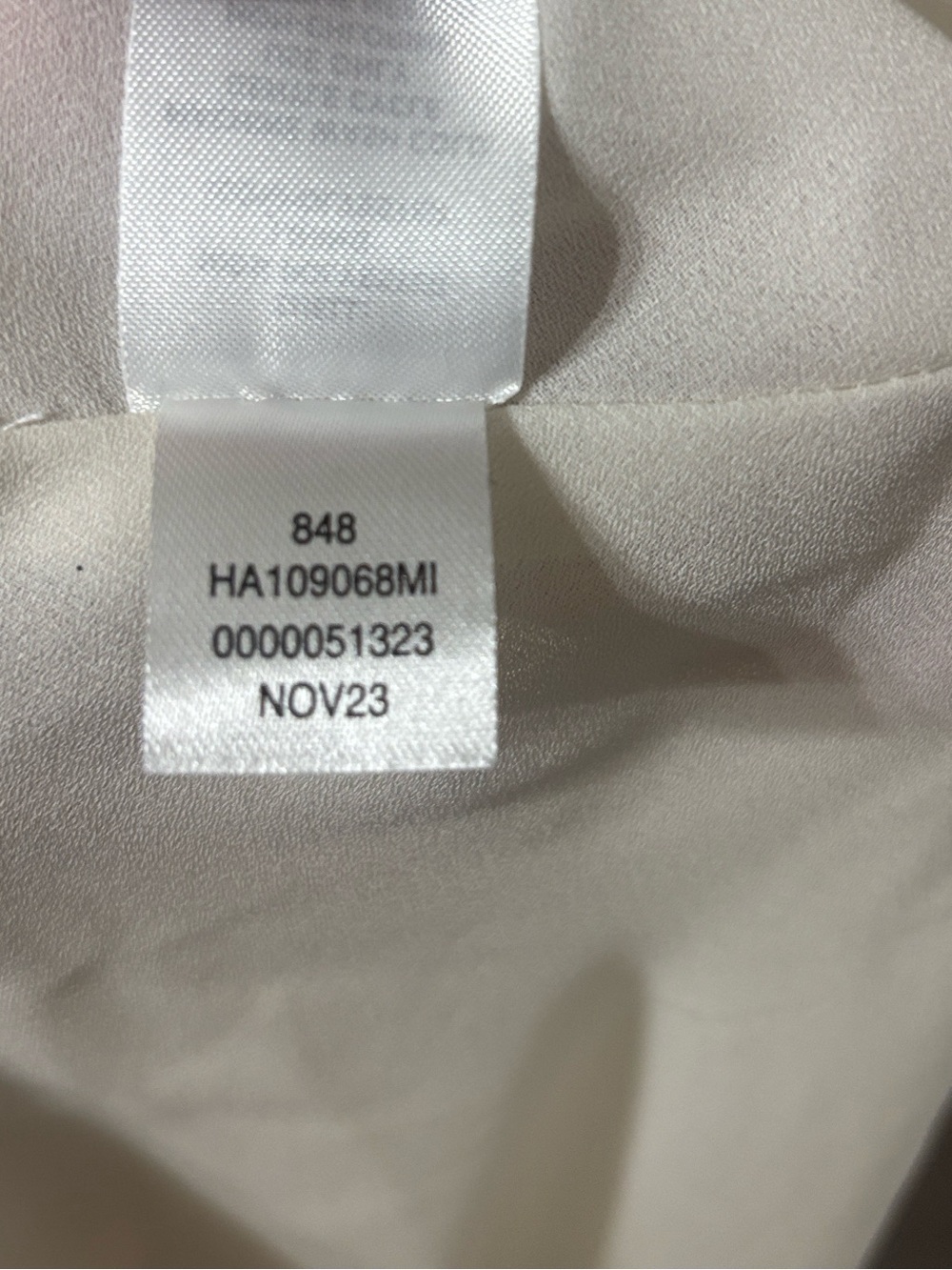 Halogen Chiffon Pleated Short Sleeve Maxi Dress Cream Ivory Long Length Medium - Picture 9 of 9